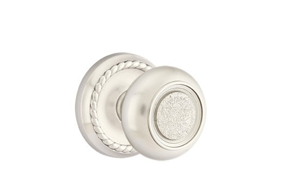 Emtek Belmont Knob Concealed Screws With Rope Rosette