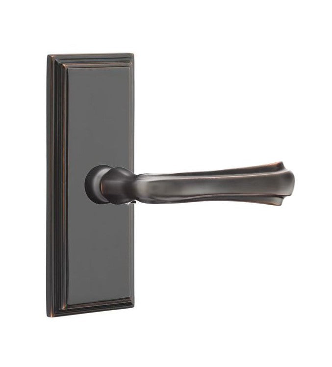 Emtek Wembley Lever with 7” Wilshire Sideplate