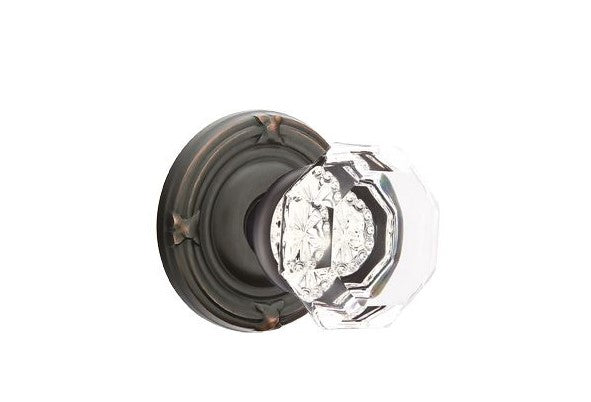 Emtek Old Town Knob Concealed Screws With Ribbon & Reed Rosette