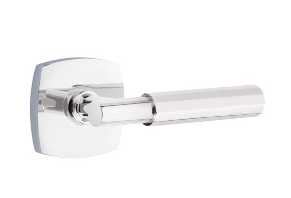 Emtek Select T-BAR Faceted Lever with Urban Modern Rosette