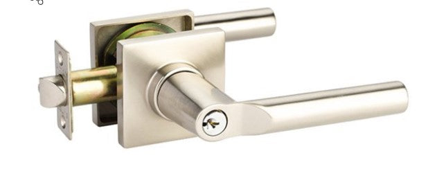 Emtek Hanover Key In Lever Lockset Dummy, Pair with Square Rosette