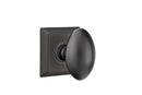Emtek Egg Knob Concealed Screws With Quincy Rosette