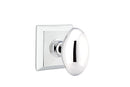 Emtek Egg Knob Concealed Screws With Quincy Rosette