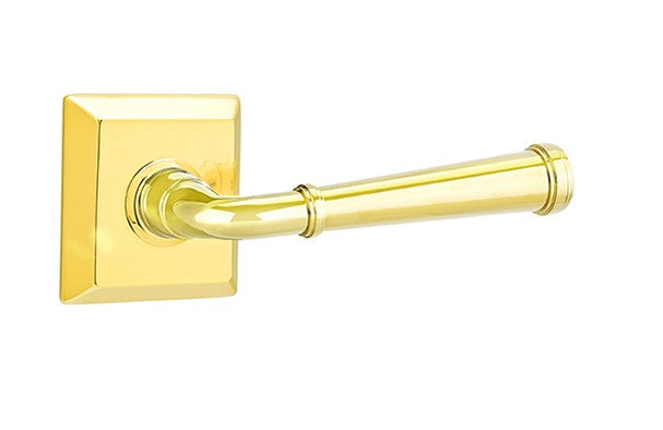 Emtek Merrimack Lever Concealed Screws with Quincy Rosette