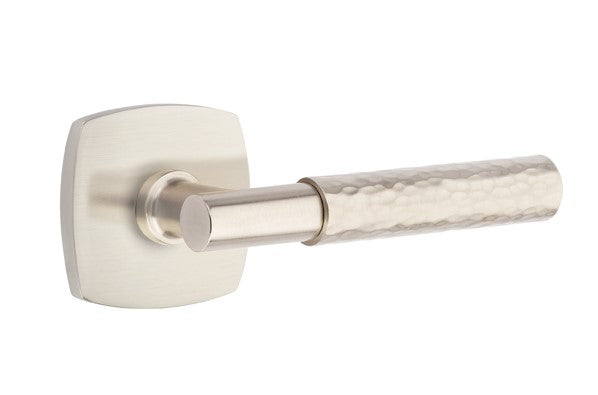 Emtek Select T-BAR Hammered Lever Concealed Screws with Urban Modern Rosette