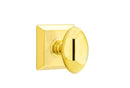Emtek Egg Knob Concealed Screws With Quincy Rosette