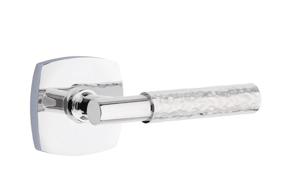 Emtek Select T-BAR Hammered Lever Concealed Screws with Urban Modern Rosette