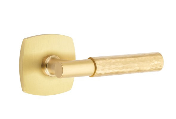 Emtek Select T-BAR Hammered Lever Concealed Screws with Urban Modern Rosette