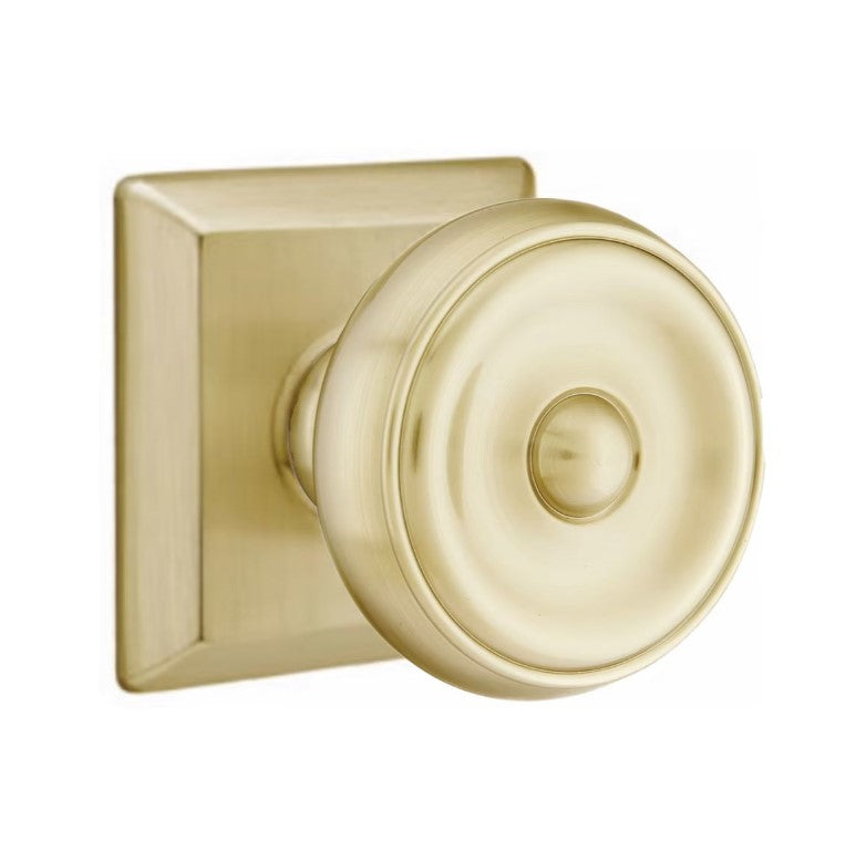 Emtek Waverly Knob Concealed Screws With Quincy Rosette