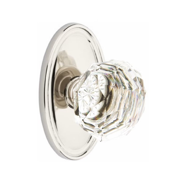 Emtek Diamond Knob Concealed Screws With Oval Rosette