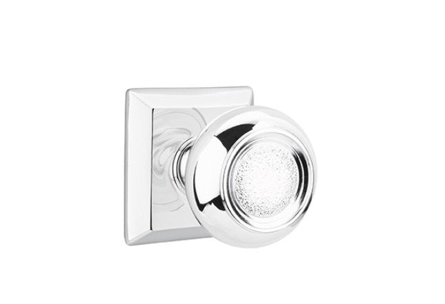 Emtek Belmont Knob Concealed Screws With Quincy Rosette