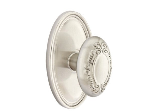 Emtek Victoria Knob With Oval Rosette