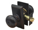 Emtek Providence Knob Key In Knob Lockset Dummy, Pair with Rectangular Rosette