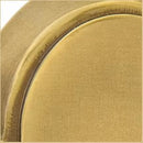 EMTEK Modern Brass Ice White Knob Concealed Screw with Modern Rectangular Rosette