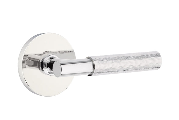 Emtek Select T-BAR Hammered Lever Concealed Screws with Disk Rosette