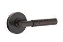 Emtek Select T-BAR Hammered Lever with Disk Rosette