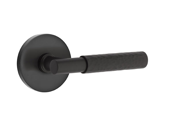 Emtek Select T-BAR Hammered Lever Concealed Screws with Disk Rosette