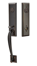 Emtek Adams Brass Tubular Entry set with Ebony Knob