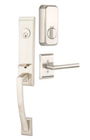 Emtek Single Cylinder Apollo Handleset EMPowered Motorized Smart Lock Upgrade With Octagon Knob