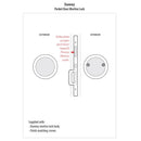 Emtek Round Pocket Door Mortise Lock