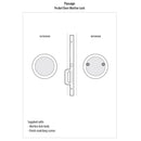 Emtek Round Pocket Door Mortise Lock