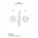 Emtek Round Pocket Door Mortise Lock