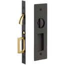 Emtek Narrow Modern Rectangular Pocket Door Mortise Lock