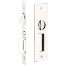 Emtek Narrow Modern Rectangular Pocket Door Mortise Lock