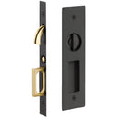 Emtek Narrow Modern Rectangular Pocket Door Mortise Lock