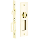 Emtek Narrow Modern Rectangular Pocket Door Mortise Lock
