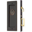 Emtek Modern Rectangular Pocket Door Mortise Lock