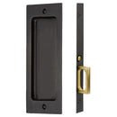 Emtek Sandcast Bronze Rustic Modern Rectangular Pocket Door Mortise Locks