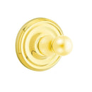 Emtek 2608 Traditional Brass Single Hook with Regular Rosette