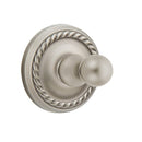 Emtek 2608 Traditional Brass Single Hook with Rope Rosette