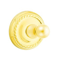 Emtek 2608 Traditional Brass Single Hook with Rope Rosette