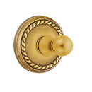 Emtek 2608 Traditional Brass Single Hook with Rope Rosette