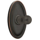 Emtek 2608 Traditional Brass Single Hook with Oval Rosette