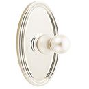 Emtek 2608 Traditional Brass Single Hook with Oval Rosette