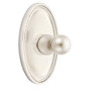 Emtek 2608 Traditional Brass Single Hook with Oval Rosette