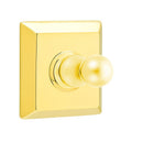 Emtek 2608 Traditional Brass Single Hook with Quincy Rosette