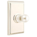 Emtek 2608 Traditional Brass Single Hook with Rectangular Rosette
