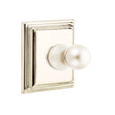 Emtek 2608 Traditional Brass Single Hook with Wilshire Rosette