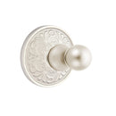 Emtek 2608 Traditional Brass Single Hook with Lancaster Rosette