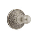 Emtek 2608 Traditional Brass Single Hook with Lancaster Rosette