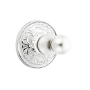 Emtek 2608 Traditional Brass Single Hook with Lancaster Rosette