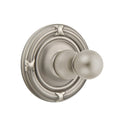 Emtek 2608 Traditional Brass Single Hook with Ribbon & Reed Rosette