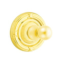 Emtek 2608 Traditional Brass Single Hook with Ribbon & Reed Rosette