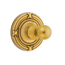 Emtek 2608 Traditional Brass Single Hook with Ribbon & Reed Rosette