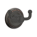 Emtek 2609 Traditional Brass Double Hook with Brass Rope Rosette
