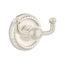 Emtek 2609 Traditional Brass Double Hook with Brass Rope Rosette